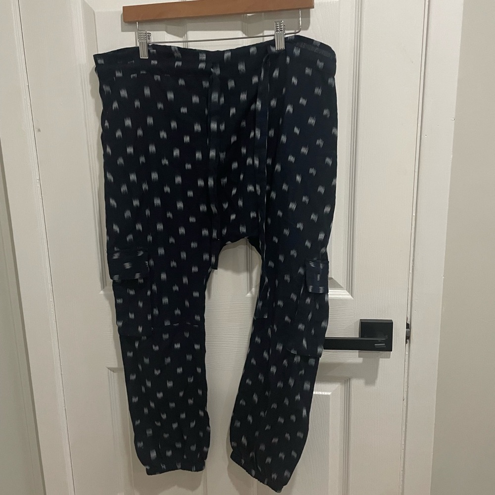 Ulla Johnson drop waist cargo 100% cotton printed pants